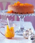 Schoko Cheesecake mit Orangenkompott