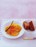 Marinierte Orangen in Vanille Zimtsauce mit hollÃ¤ndischem Fruhstuckskuchen