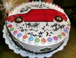 Kindergeburtstag auto torte schoko sahne kuchen