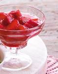 Scharf aromatisches Rhabarber Erdbeer Chutney